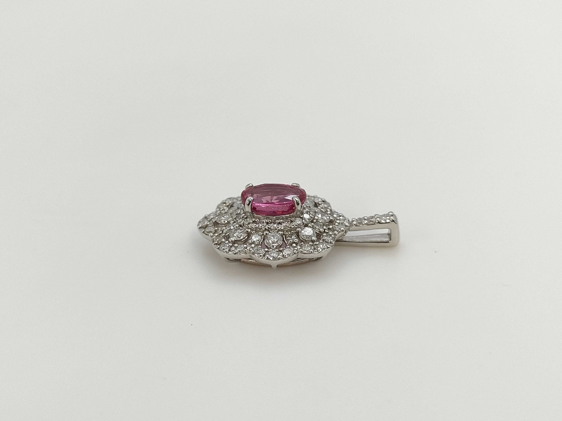 R1.183ct D1.11ct PT900 3.6g Pendant Top 