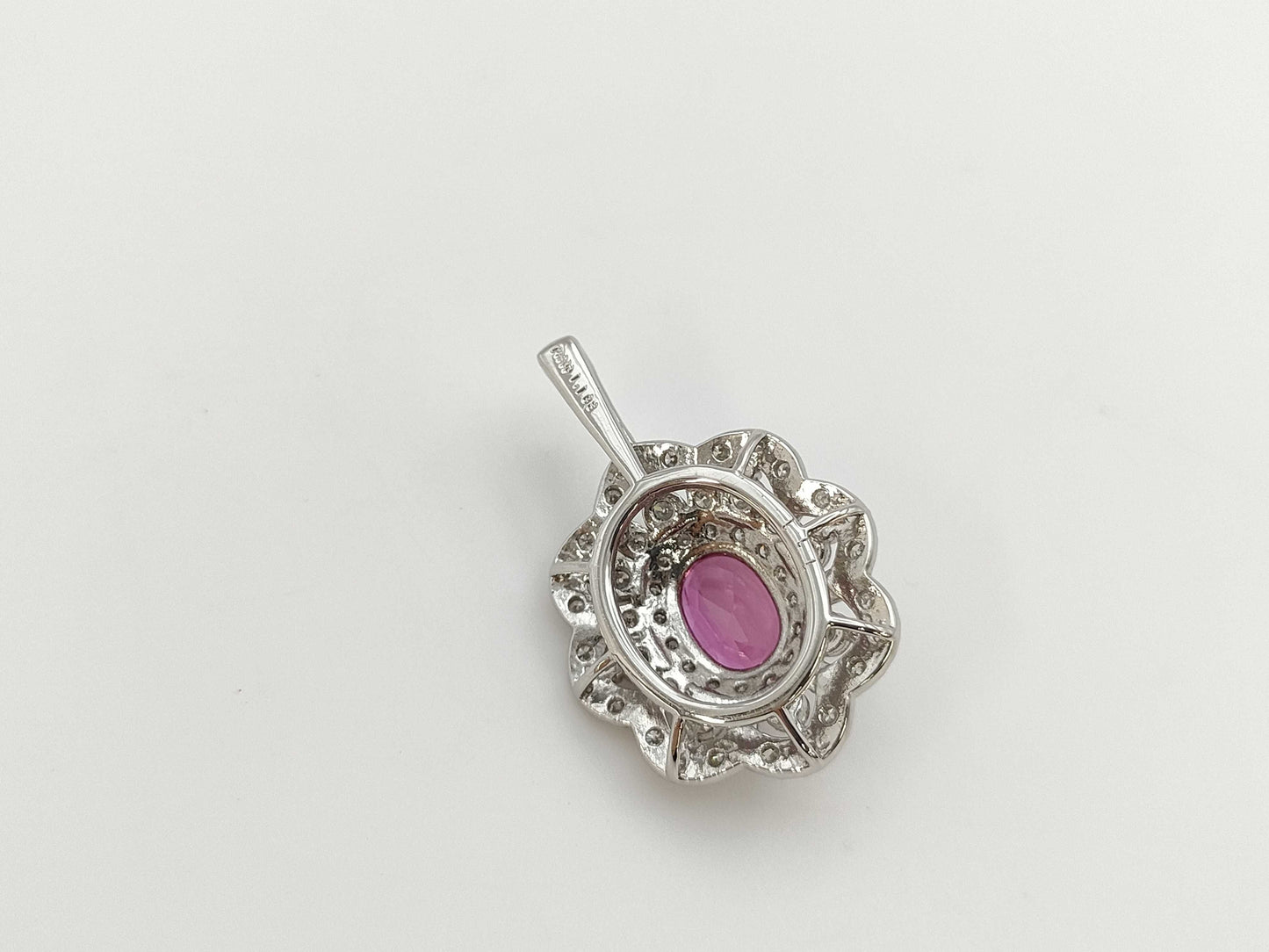 R1.183ct D1.11ct PT900 3.6g Pendant Top 