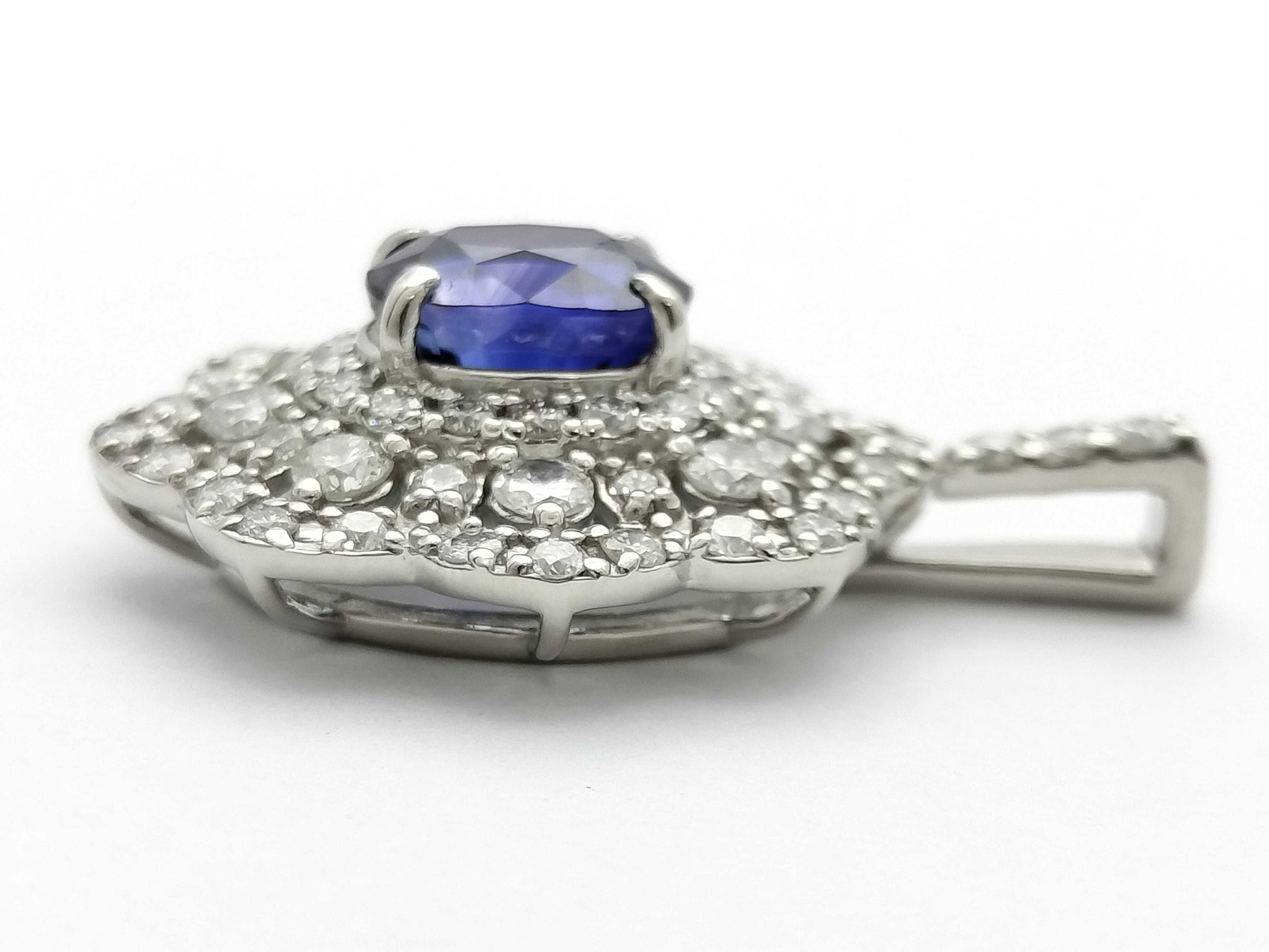 S1.293ct D1.11ct PT900 3.5g Pendant Top 