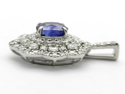 S1.293ct D1.11ct PT900 3.5g Pendant Top 
