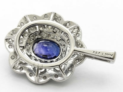 S1.293ct D1.11ct PT900 3.5g Pendant Top 