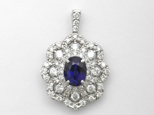 S1.293ct D1.11ct PT900 3.5g Pendant Top 