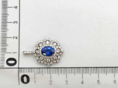 S1.740ct D1.29ct PT900 3.7g Pendant Top 