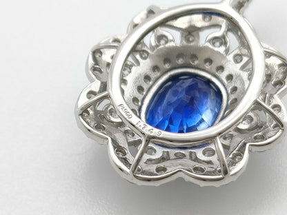S1.740ct D1.29ct PT900 3.7g Pendant Top 