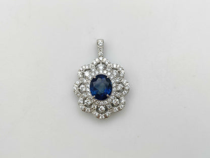 S1.868ct D1.41ct PT900 3.6g Pendant Top 