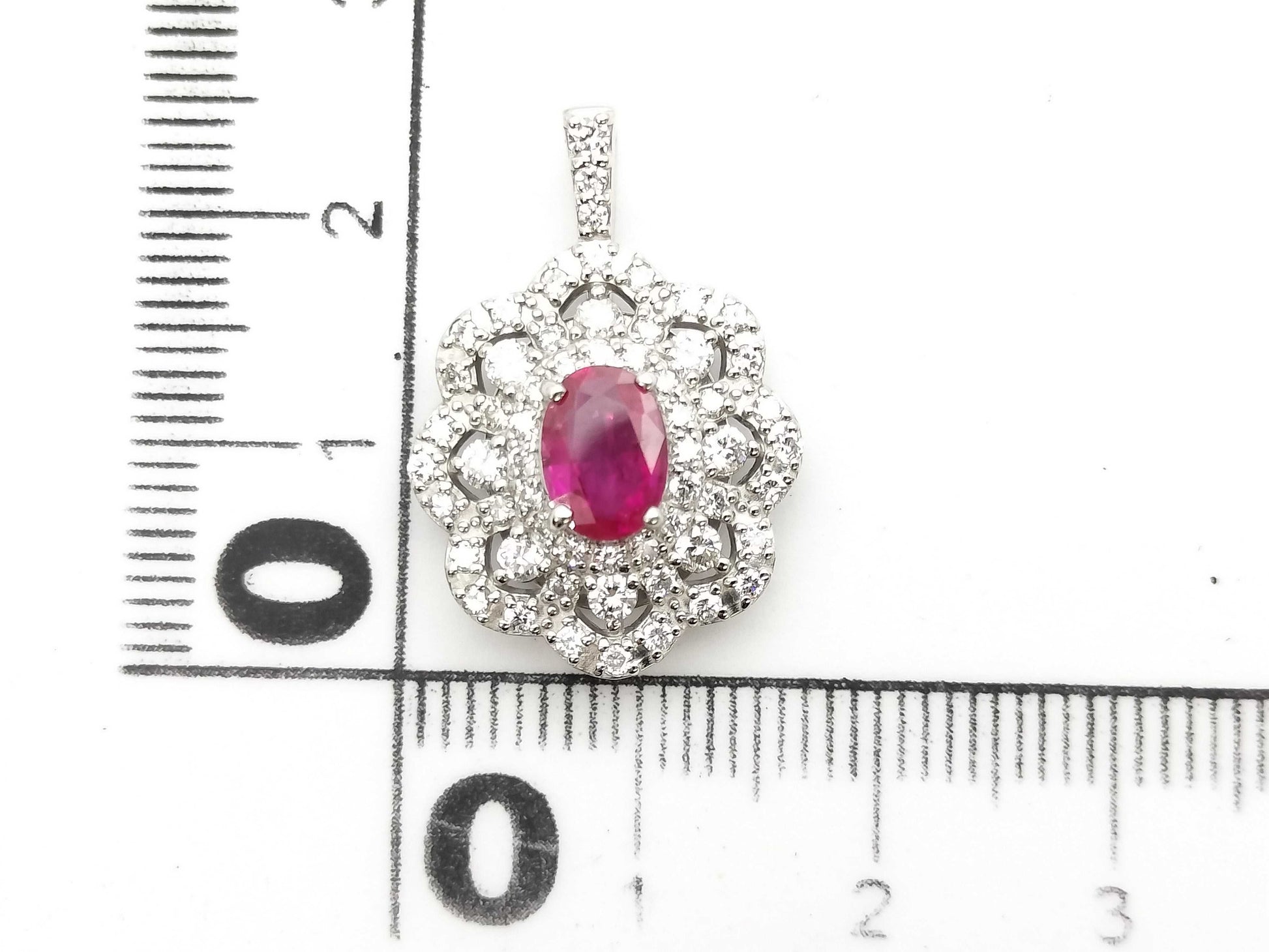 R1.00ct D1.00ct PT900 3.9g Pendant Top 