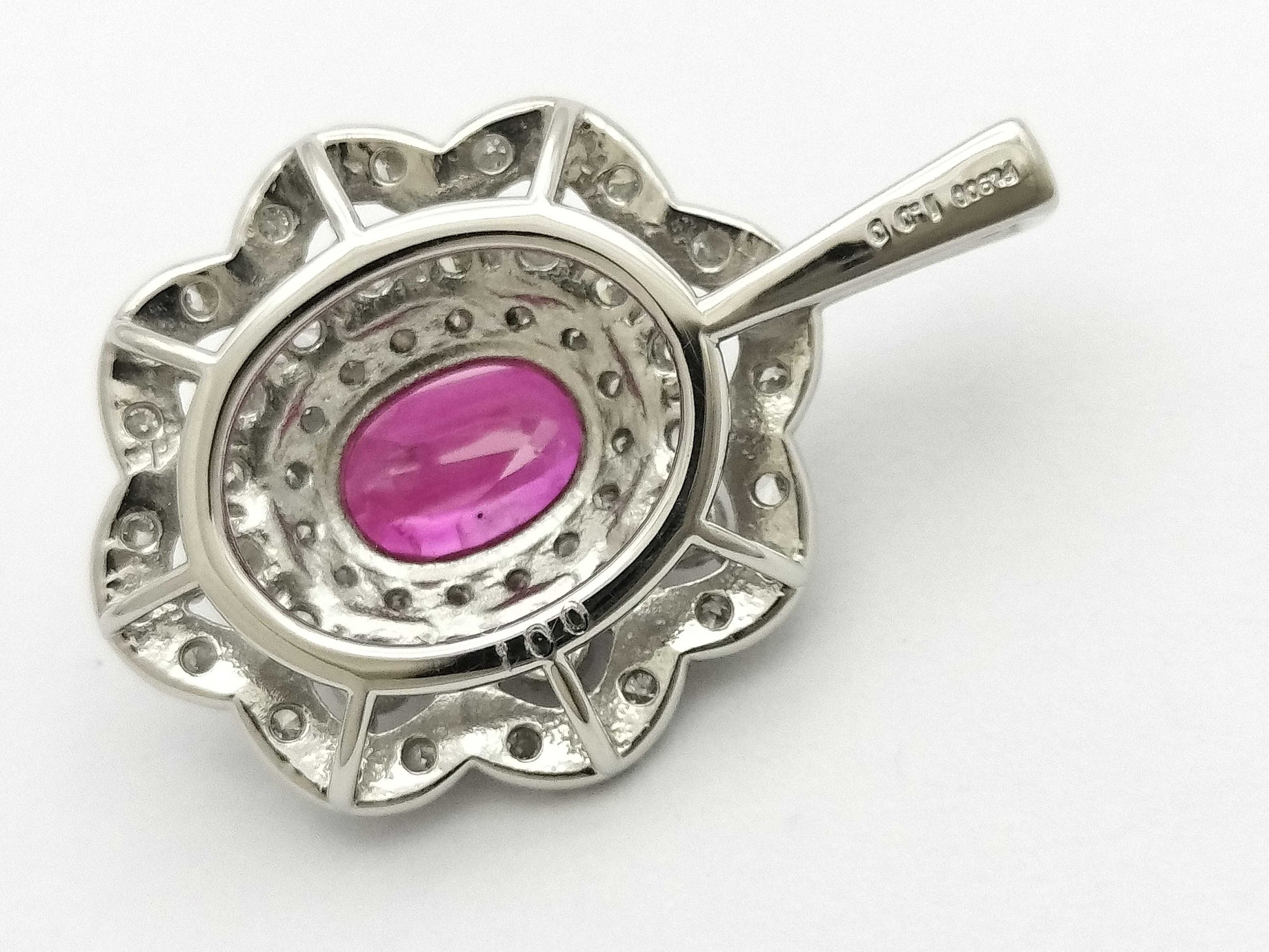 R1.00ct D1.00ct PT900 3.9g Pendant Top 