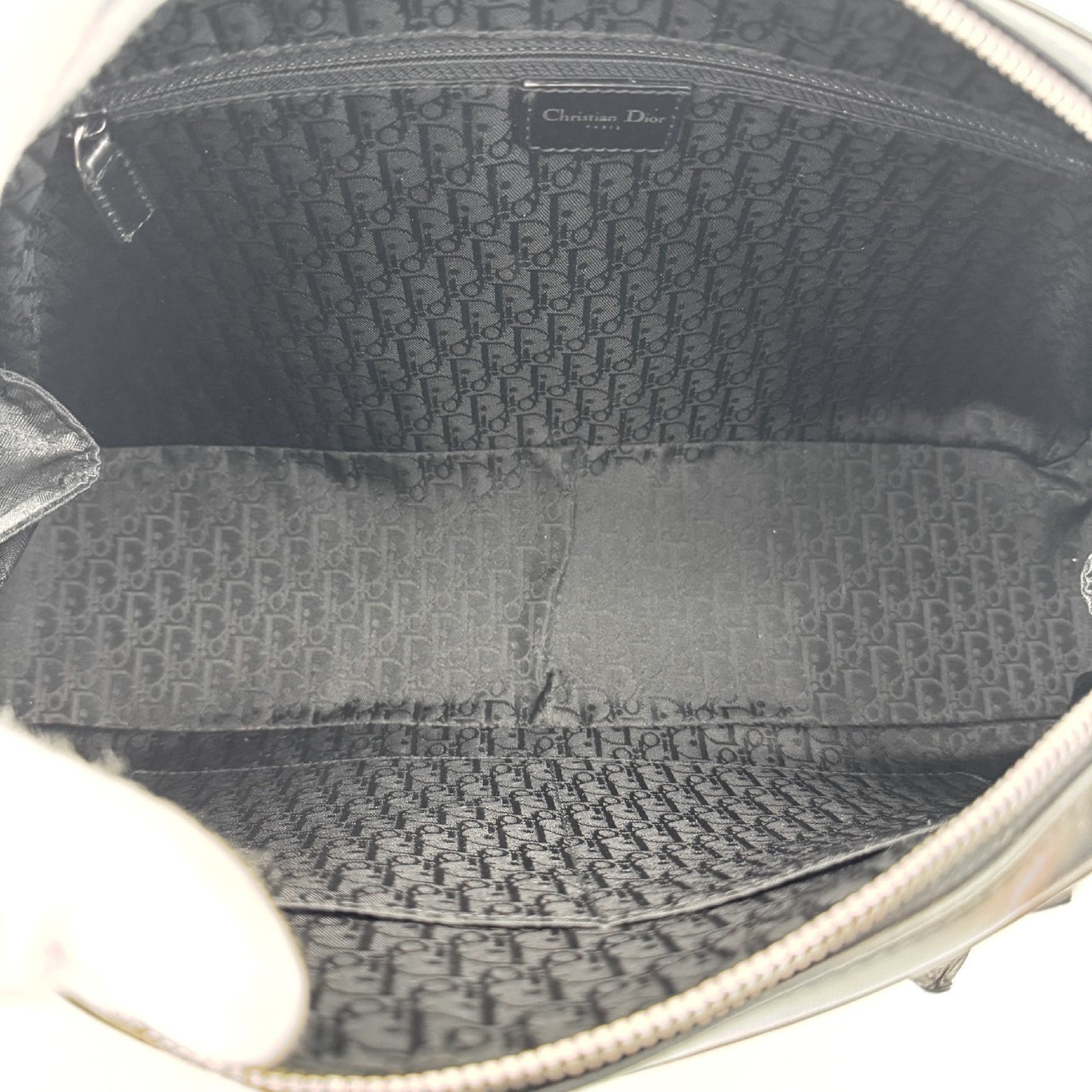 Dior Hardcore Rhinestone Leather Handbag