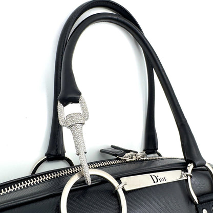 Dior Hardcore Rhinestone Leather Handbag