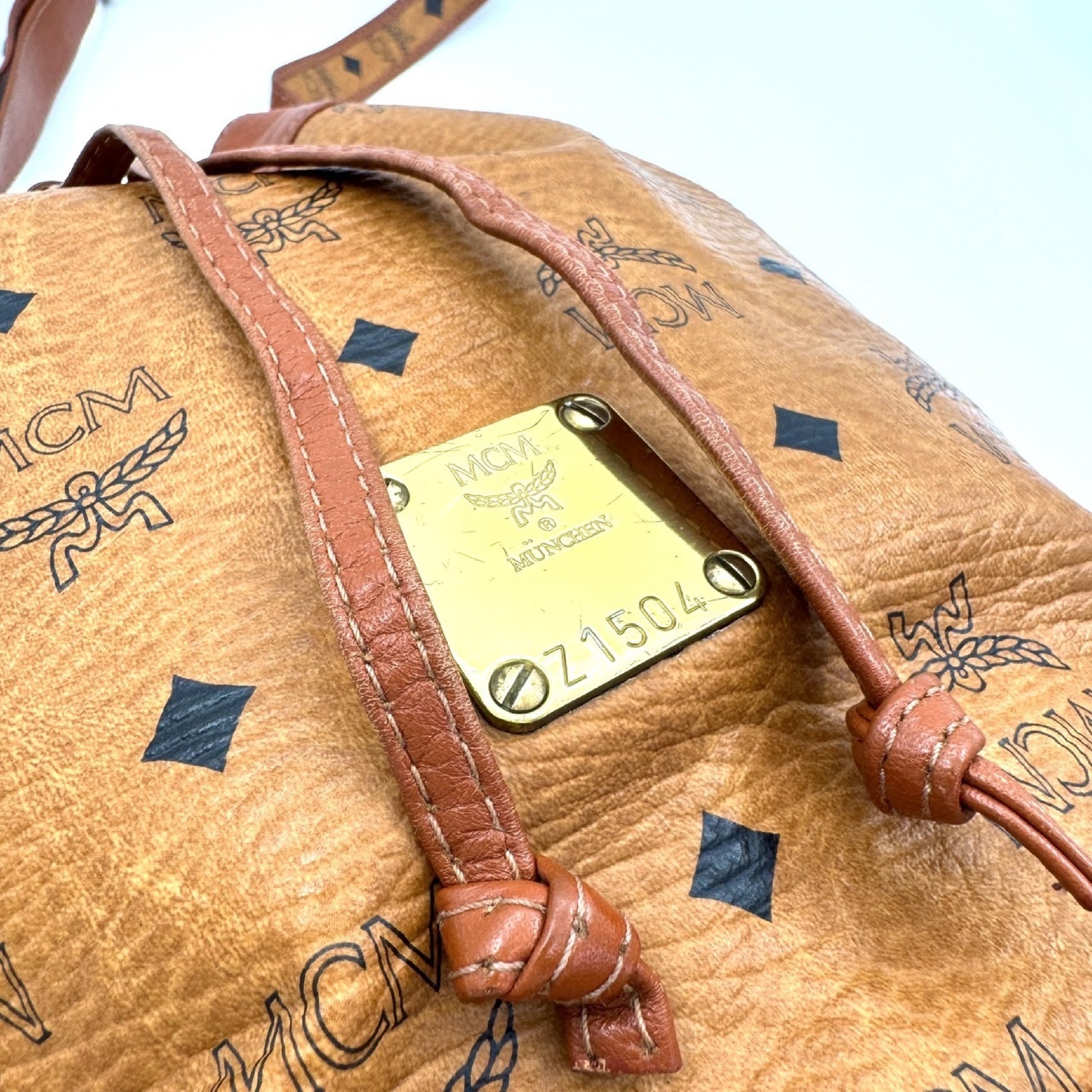 MCM Drawstring Shoulder Bag