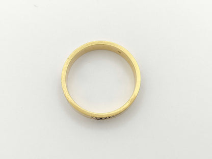 GUCCI Logo #19 YG 750 4.7g Ring 