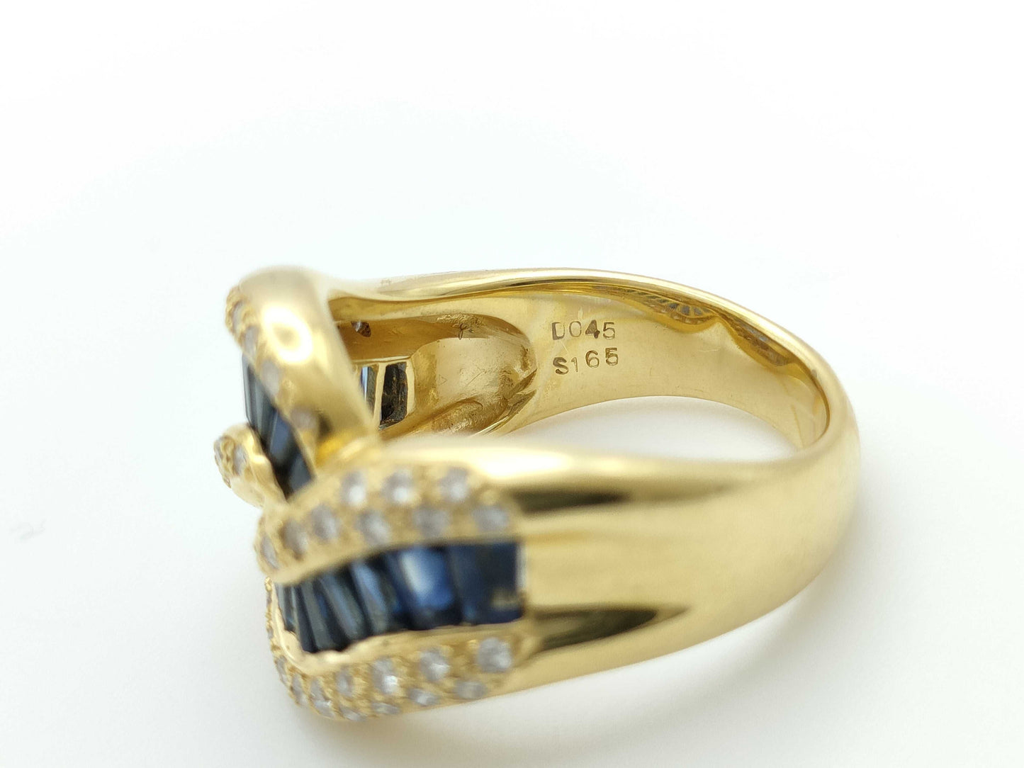 S1.65ct D0.45ct K18 9.3g Ring 