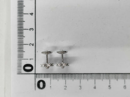 Van Cleef & Arpels Sweet Alhambra Diamond Earrings in 750 White Gold, 3.4g 