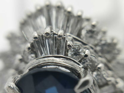 S3.51ct D0.90ct Pt900 9.3g Ring 