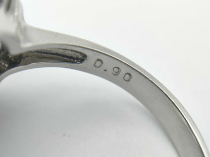 S3.51ct D0.90ct Pt900 9.3g Ring 