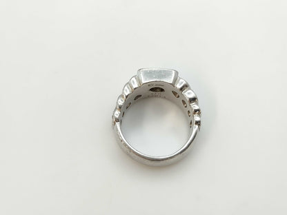 D1.024/0.74ct PT900 37.9g ​​Ring 