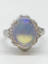 Opal D0.09ct Pt900 6.2g Ring 
