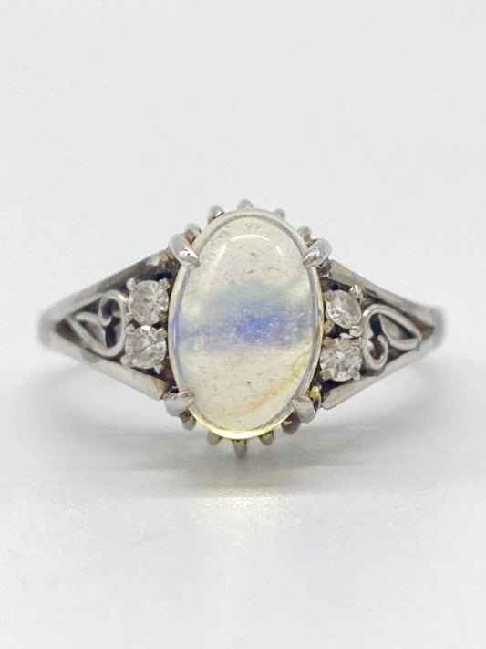 OP1.37ct D0.1ct Pt900 4.3g Ring 