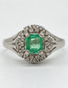 E0.51ct D0.2ct Pt900 4.6g Ring 