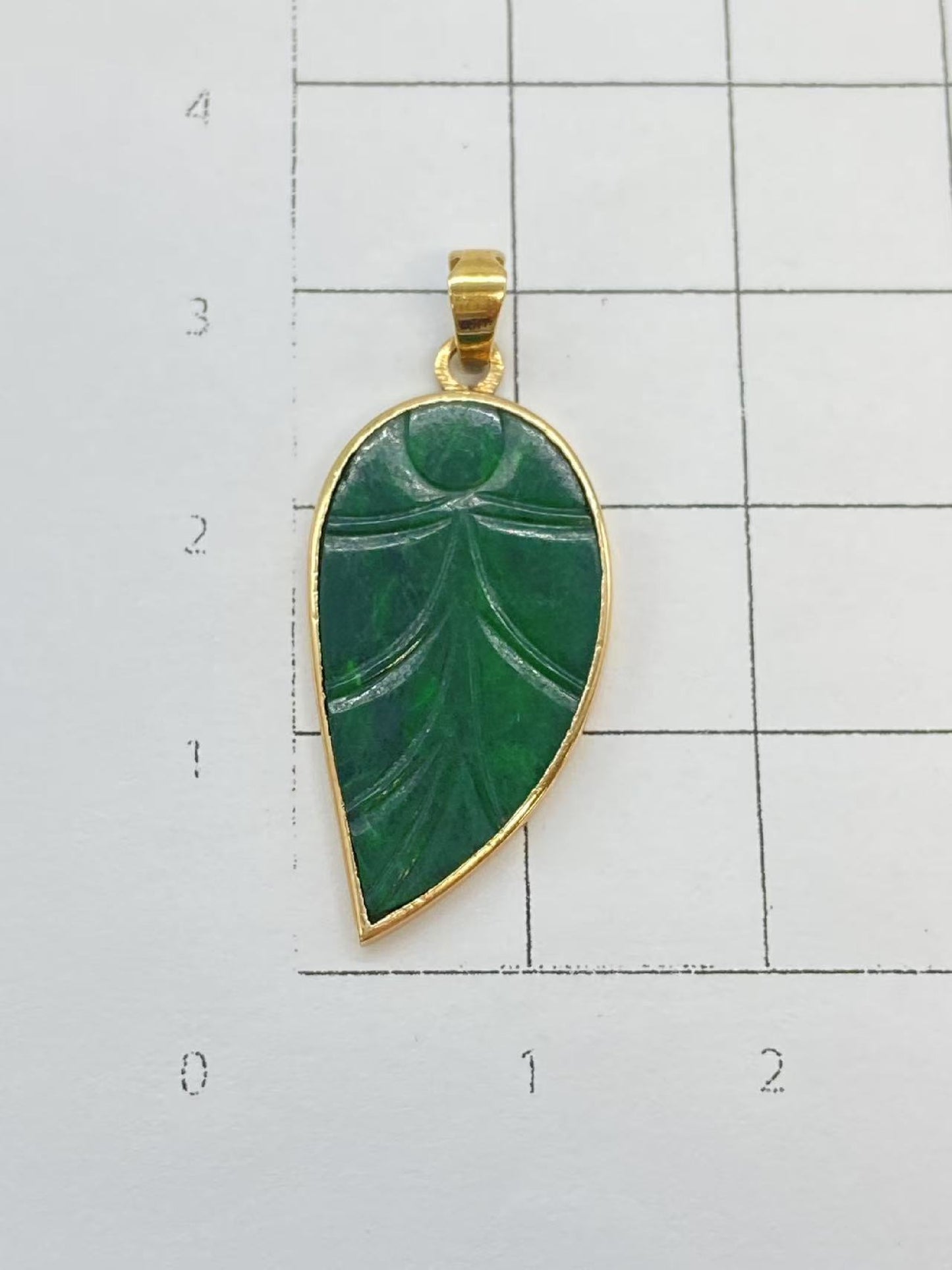 Jadeite K18 1.6g Pendant Top 