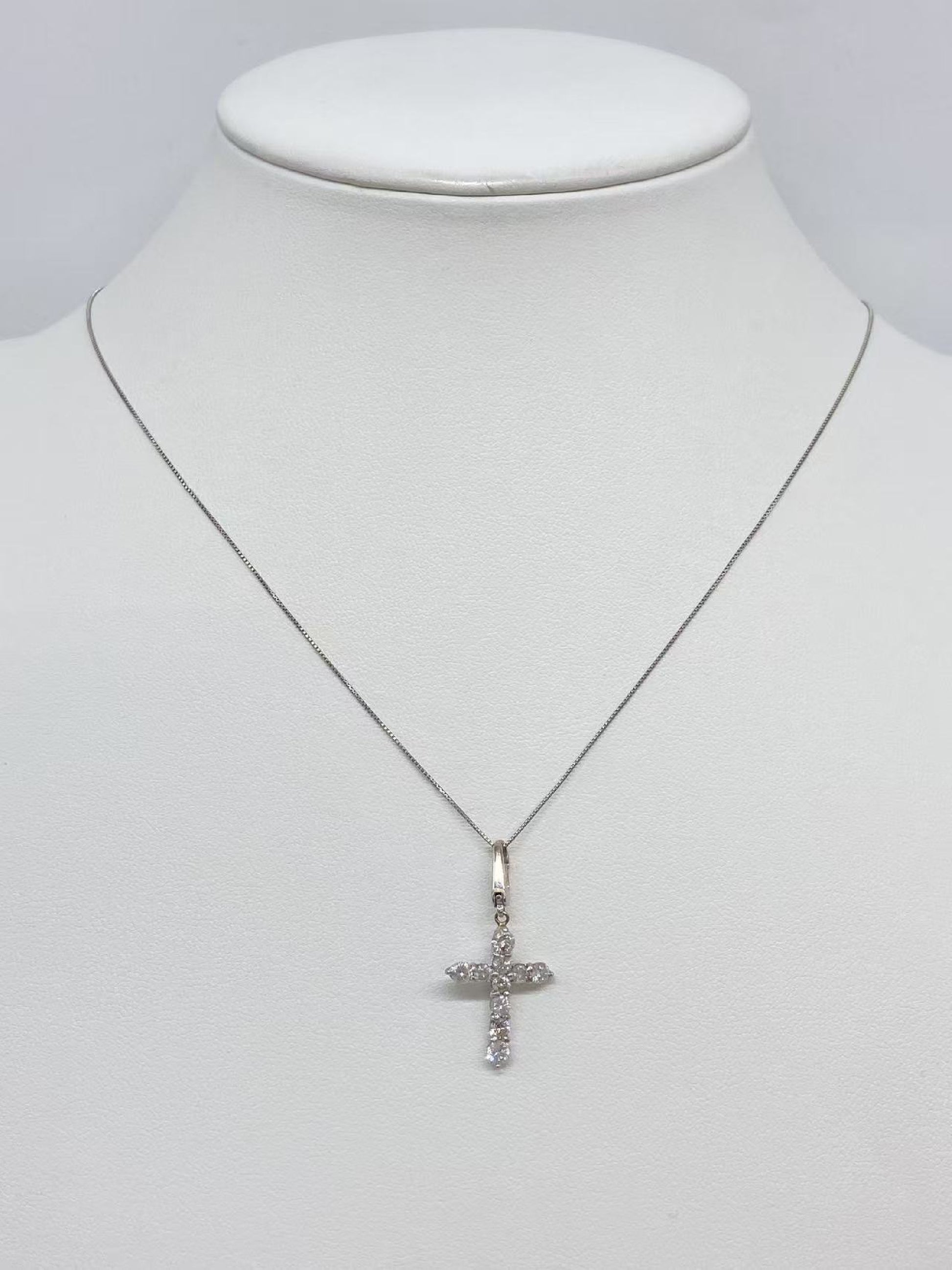 D0.8ct Pt850/Pt900 3.5g Necklace 