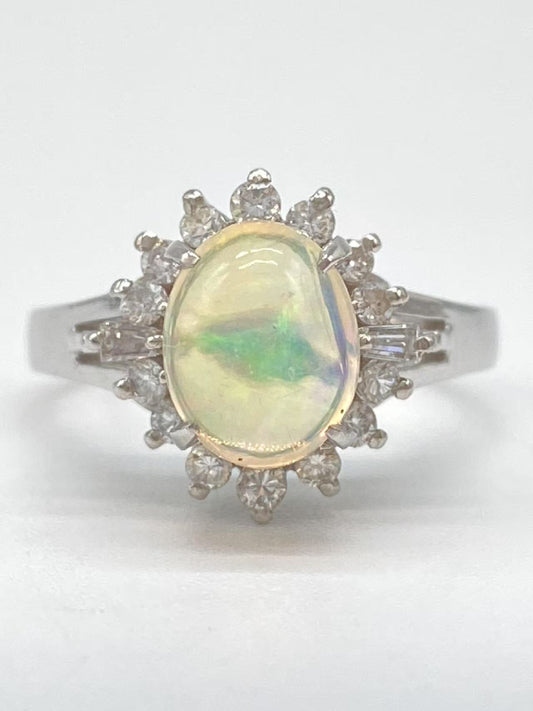 OP1.48ct D0.31ct Pt900 5.3g Ring 