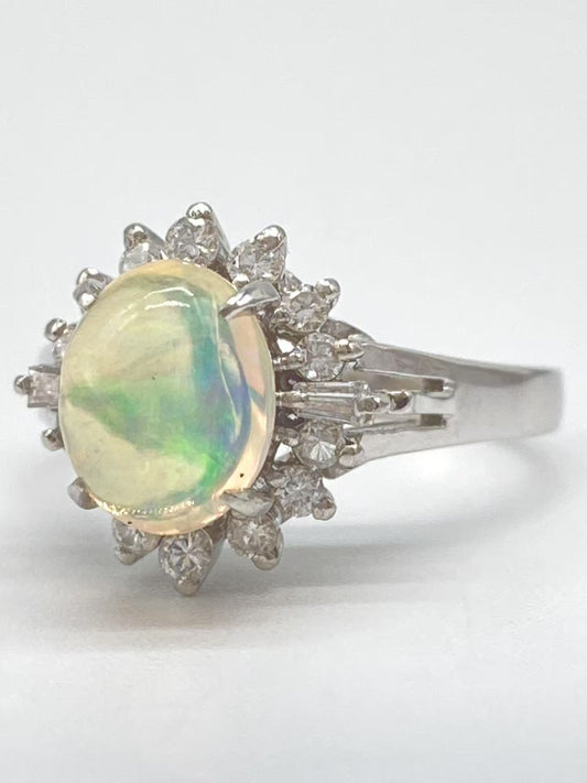 OP1.48ct D0.31ct Pt900 5.3g Ring 