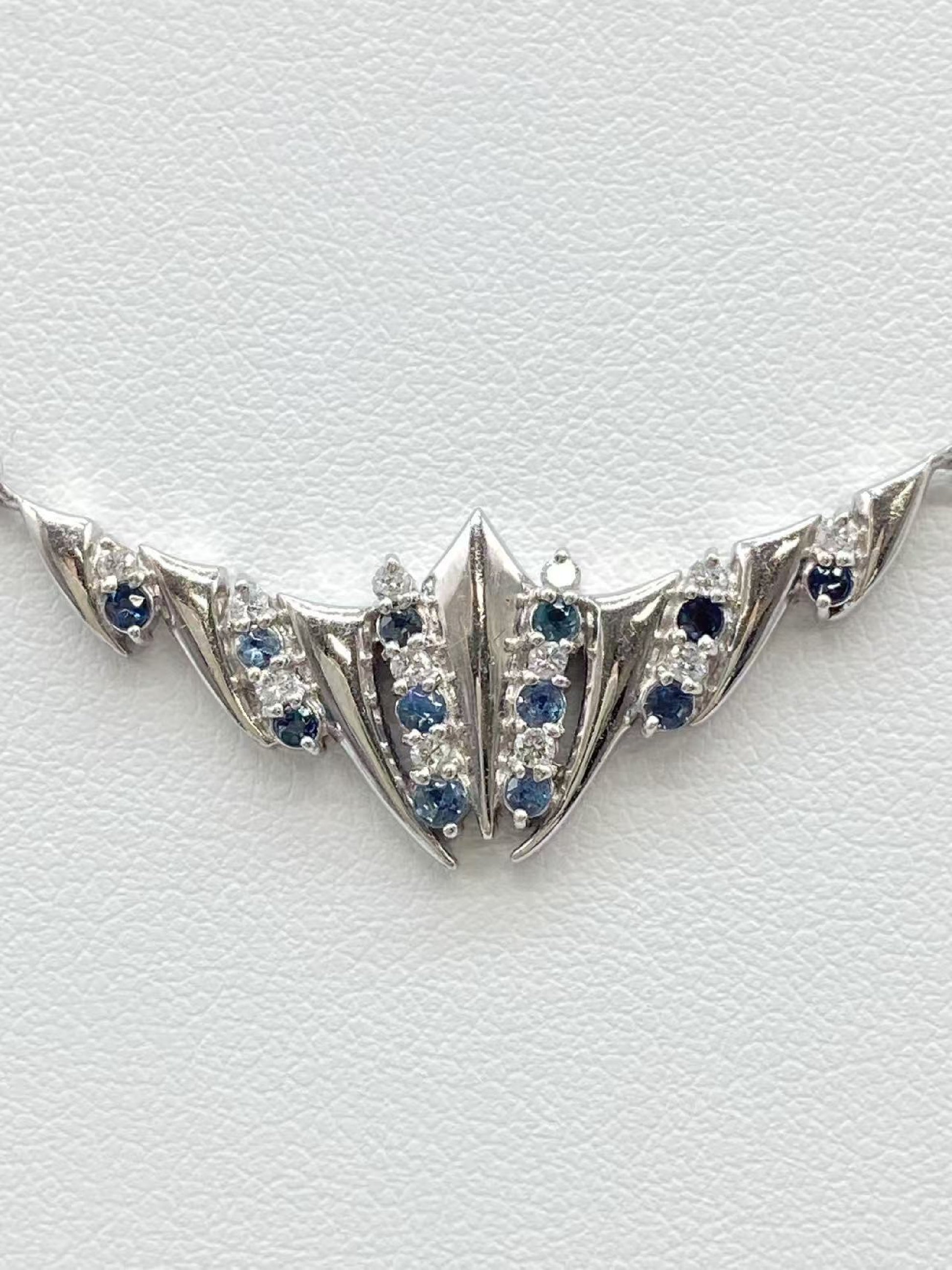 AX 0.33ct D 0.19ct Pt850/Pt900 10.7g Necklace 