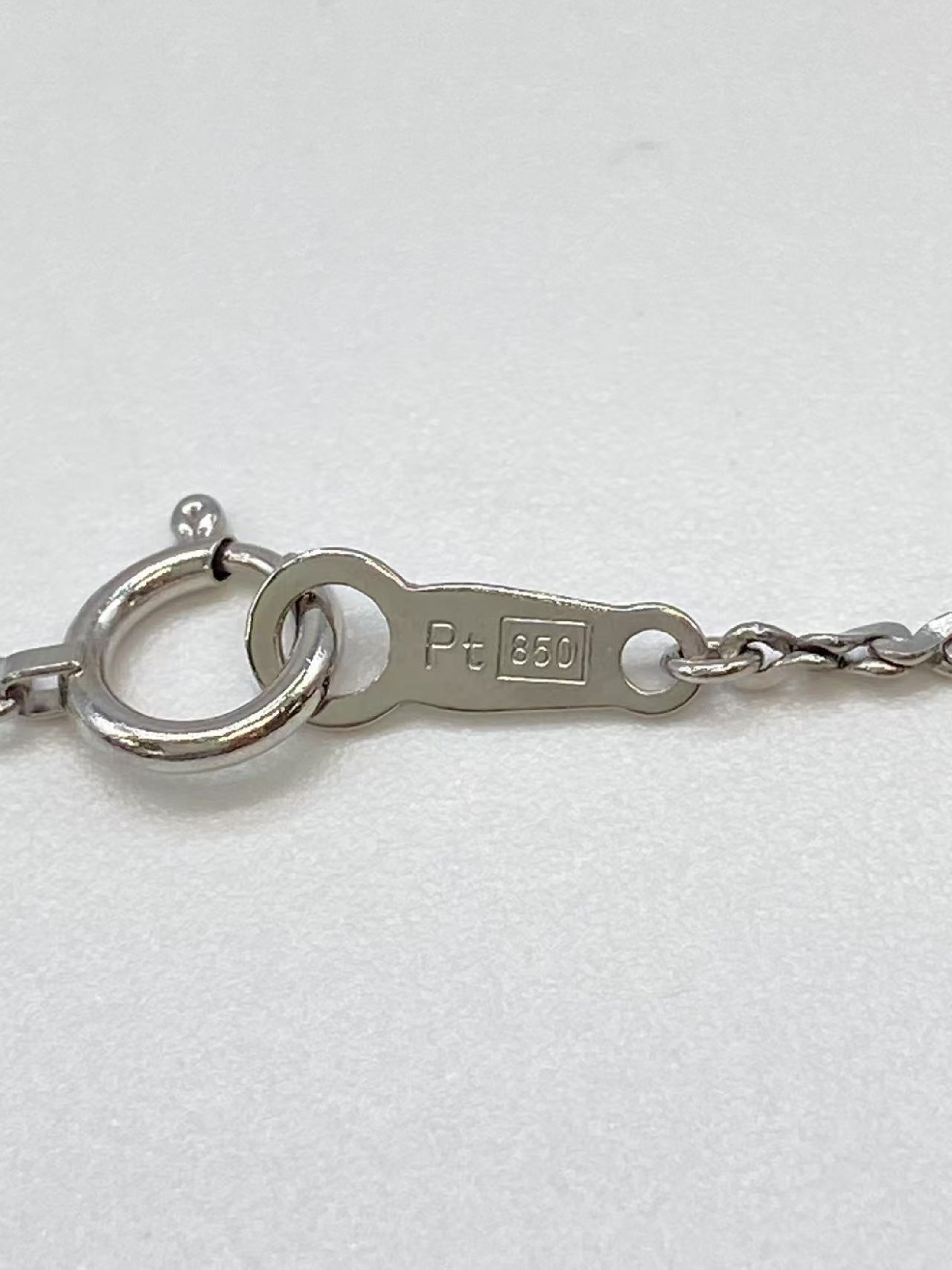 AX 0.33ct D 0.19ct Pt850/Pt900 10.7g Necklace 
