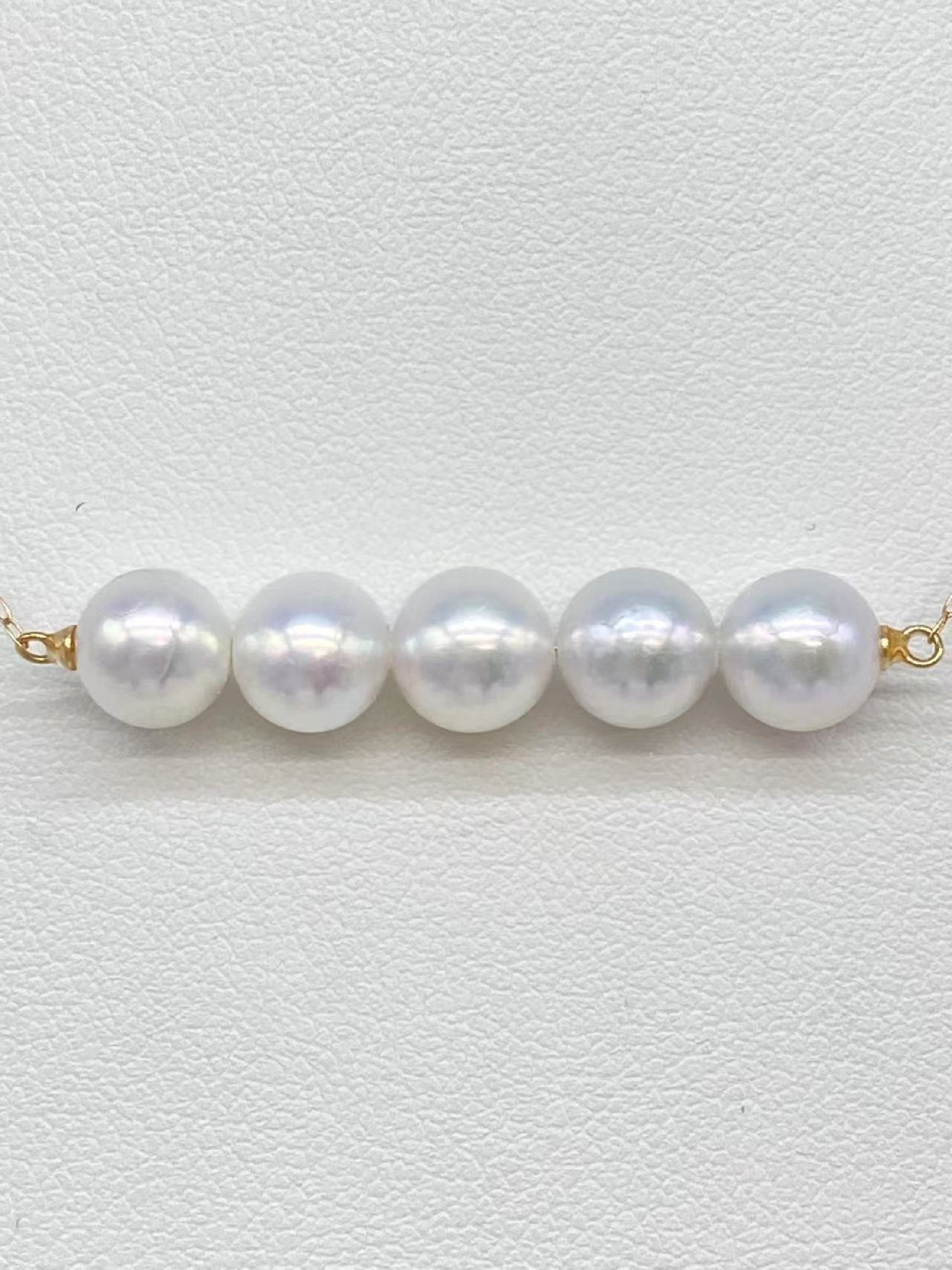 Pearl diameter approximately 7.0-7.3mm, 18K gold, 3.2g, necklace 