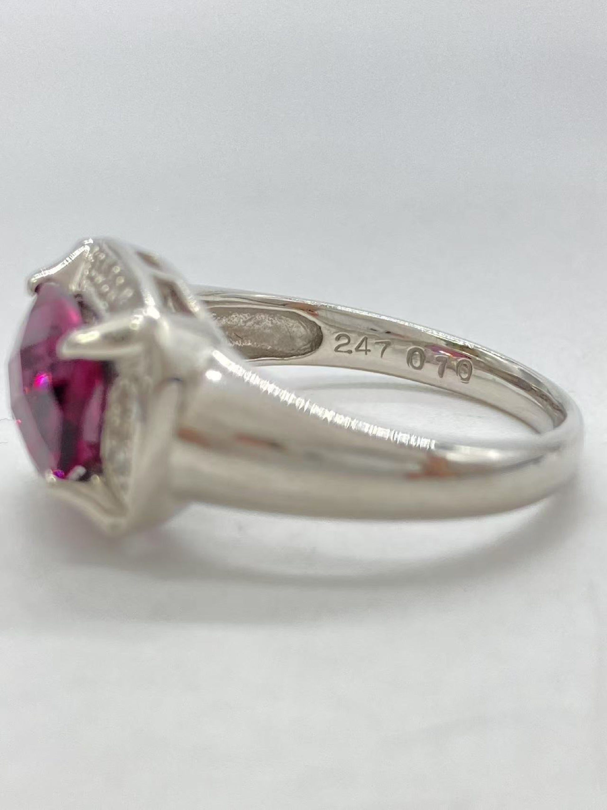 Mitsukoshi G2.47ct D0.1ct Pt1000 7.3g Ring 