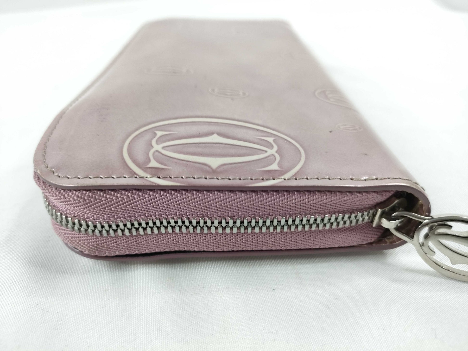 Cartier Happy Birthday Leather Long Wallet, Pink
