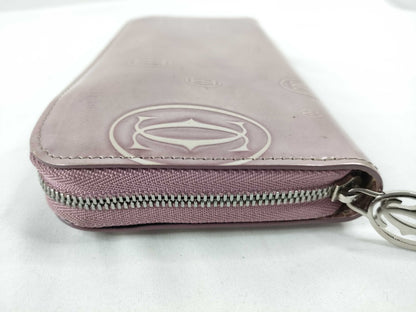 Cartier Happy Birthday Leather Long Wallet, Pink
