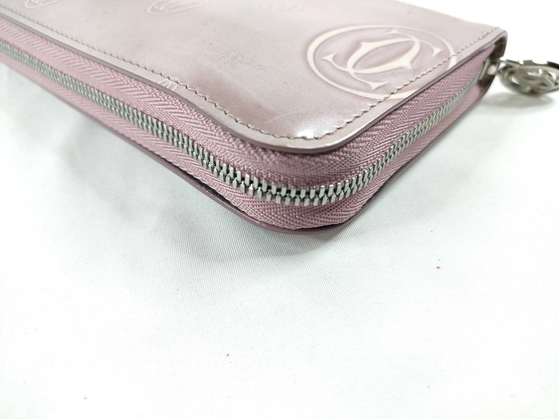 Cartier Happy Birthday Leather Long Wallet, Pink