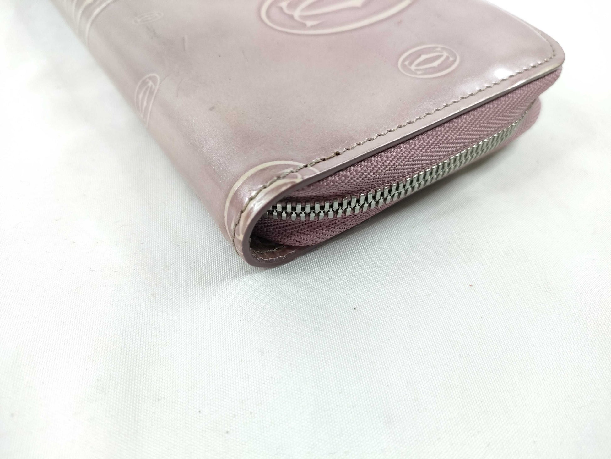Cartier Happy Birthday Leather Long Wallet, Pink