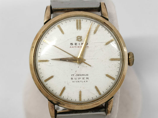 SEIKO Anti-Shock Hand-Wound Men's Watch, Current Condition, Unused