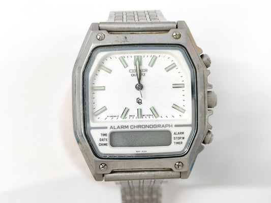 CITIZEN 4-082630Y 10800645 QZ Men's Watch, Not Working, No Operational Guarantee