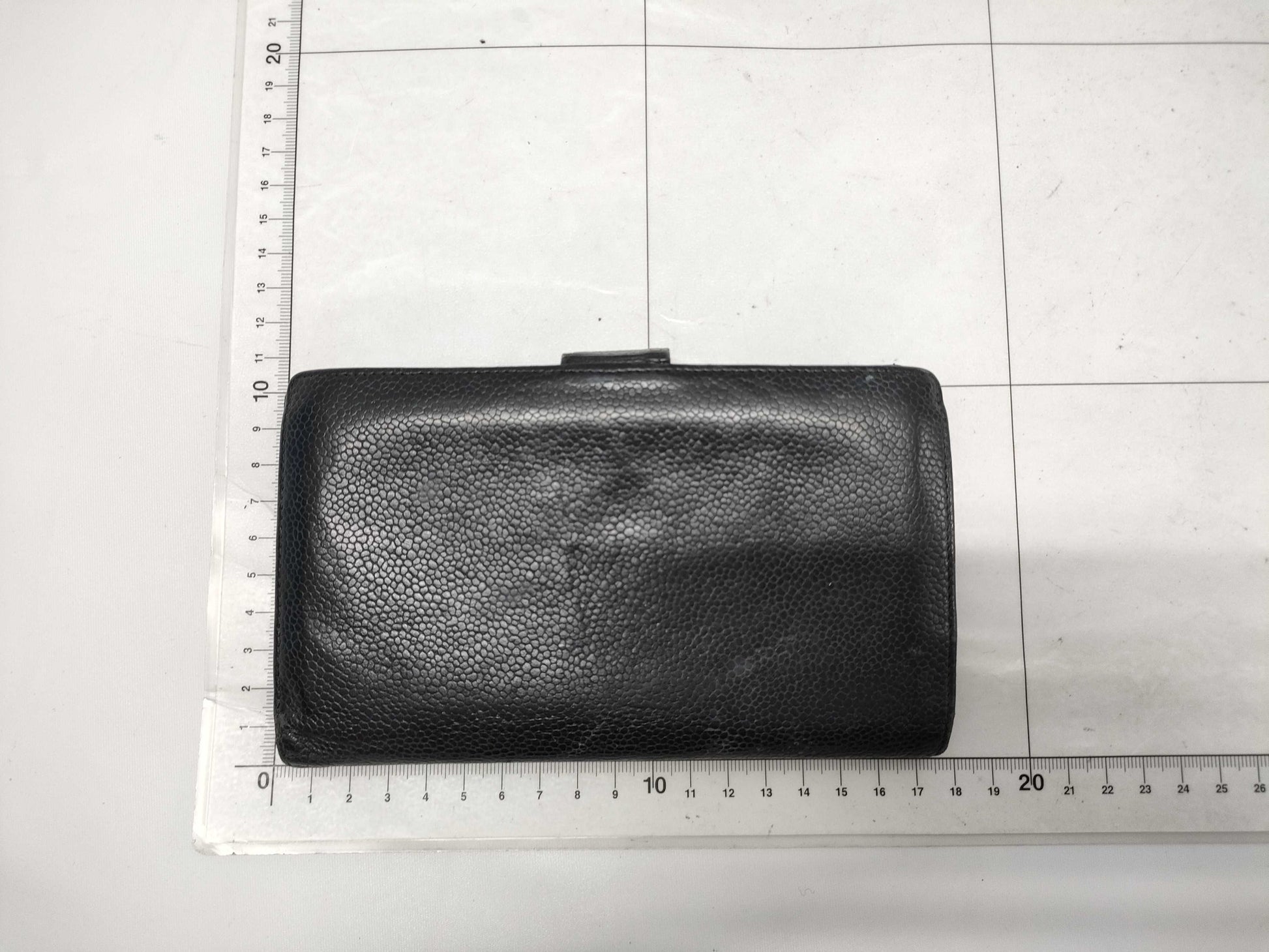CHANEL Coco Mark Caviar Leather Long Wallet Black 7927409 Wallet