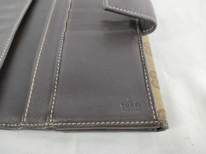 GUCCI Lovely Heart Double-Hook GG Canvas Long Wallet 245723/3661 Wallet