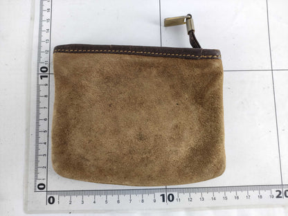 LOEWE Anagram Suede Pouch Brown