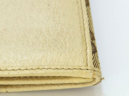 GUCCI GG Canvas Long Wallet 112715・366 Brown Wallet