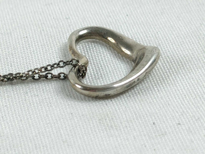 Tiffany & Co. Tiffany Open Heart Necklace SV925 Silver Necklace