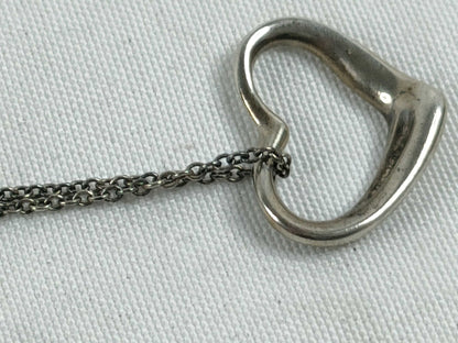 Tiffany & Co. Tiffany Open Heart Necklace SV925 Silver Necklace