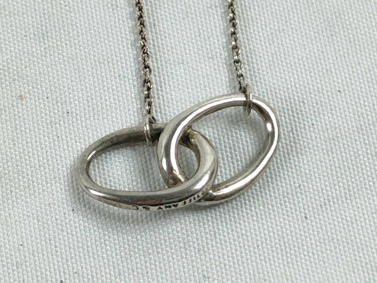 Tiffany & Co. Tiffany Double Loop Necklace SV925 Silver Necklace