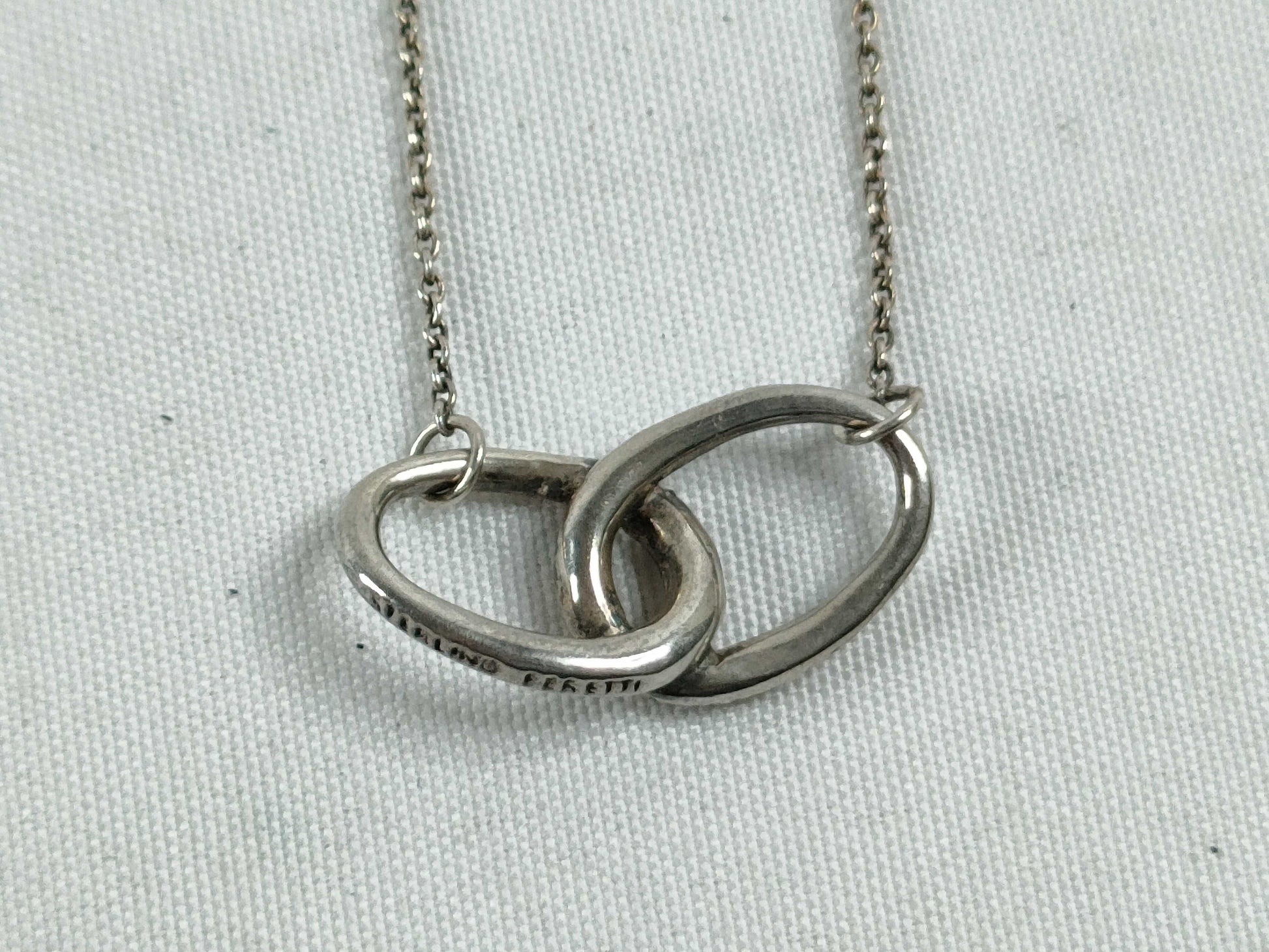 Tiffany & Co. Tiffany Double Loop Necklace SV925 Silver Necklace