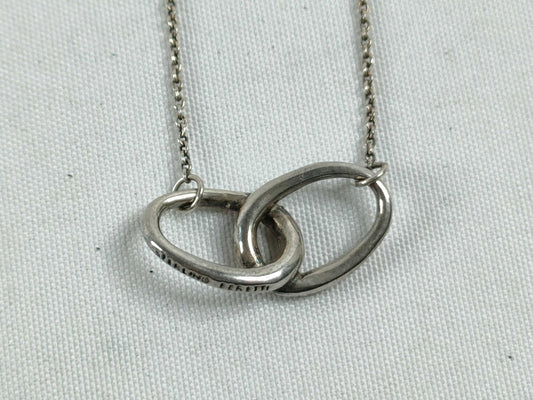 Tiffany & Co. Tiffany Double Loop Necklace SV925 Silver Necklace