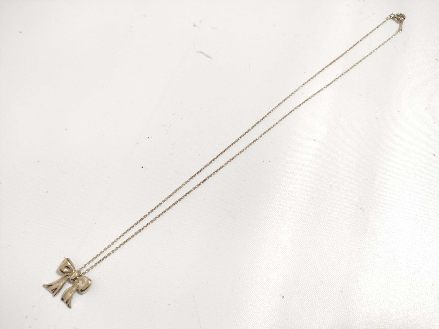 Tiffany & Co. Tiffany Ribbon Necklace SV925 Silver Necklace