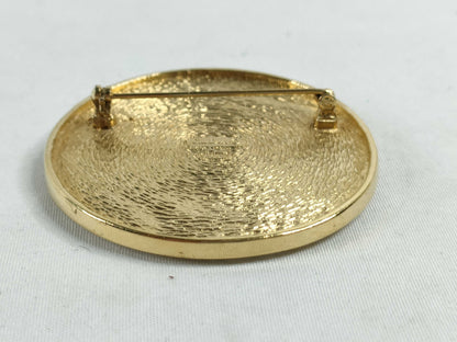 Dior Christian Dior Emblem Logo Brooch GP Gold Brooch