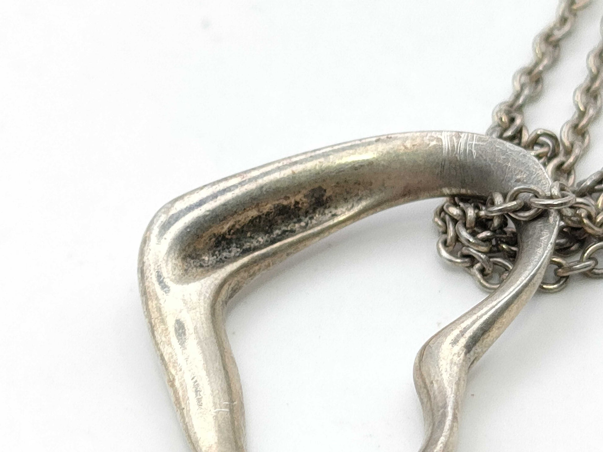Tiffany & Co. Open Heart Tiffany Open Heart Necklace SV925 Silver Necklace