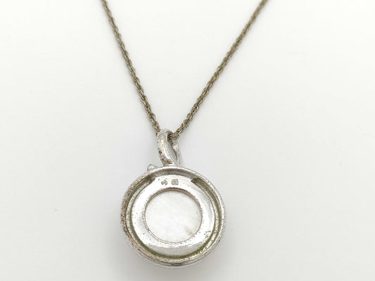 TASAKI Mabe Pearl Necklace, Approx. 14.0mm Diameter, Sterling Silver, 7.2g 